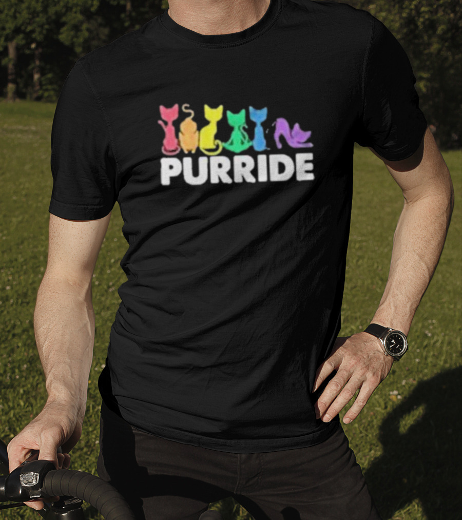 Purride Rainbow Cats Uju Anya Pride T-Shirt
