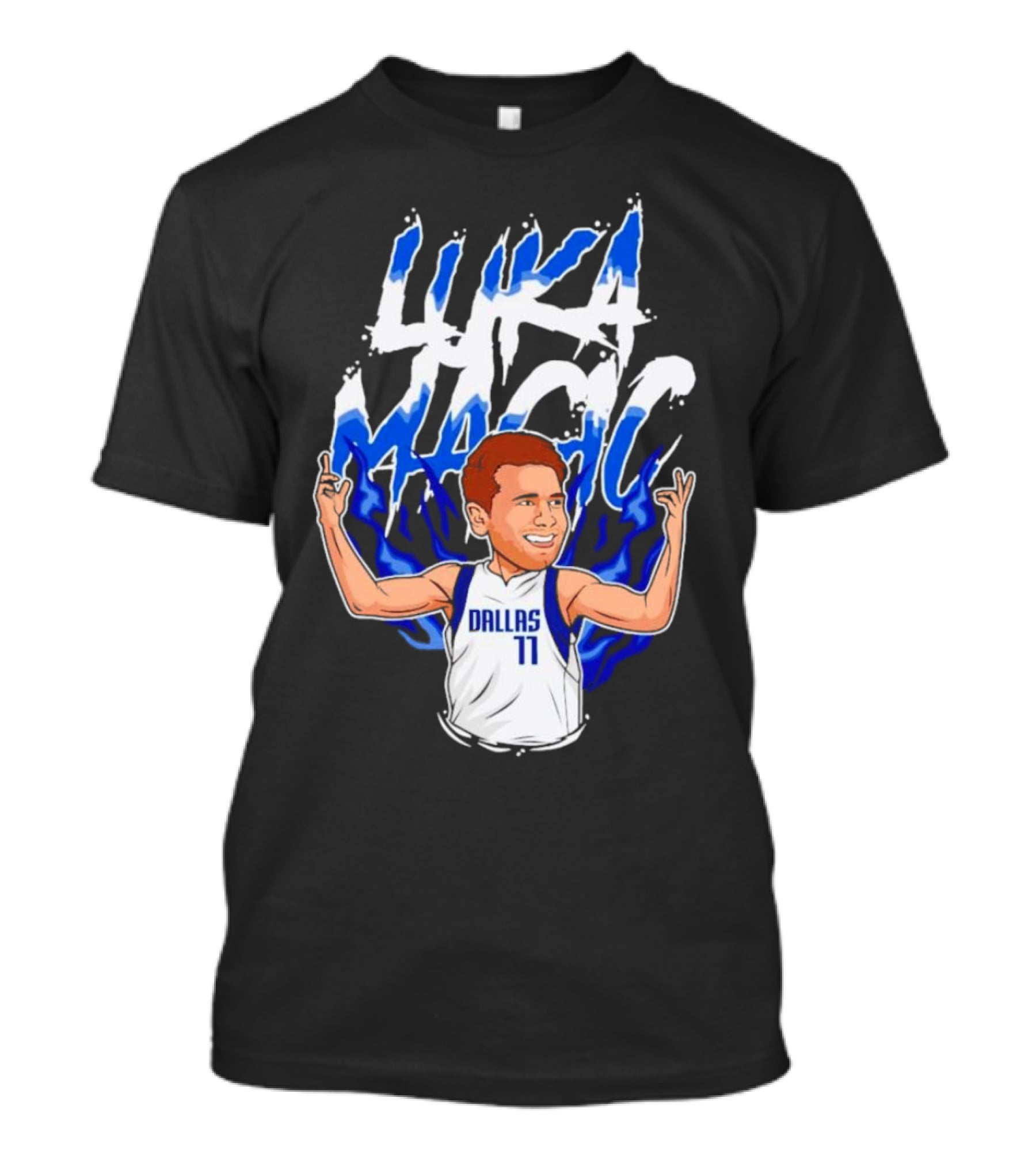 Luka Doncic Luka Magic Dallas Basketball Player Cartoon T-Shirt