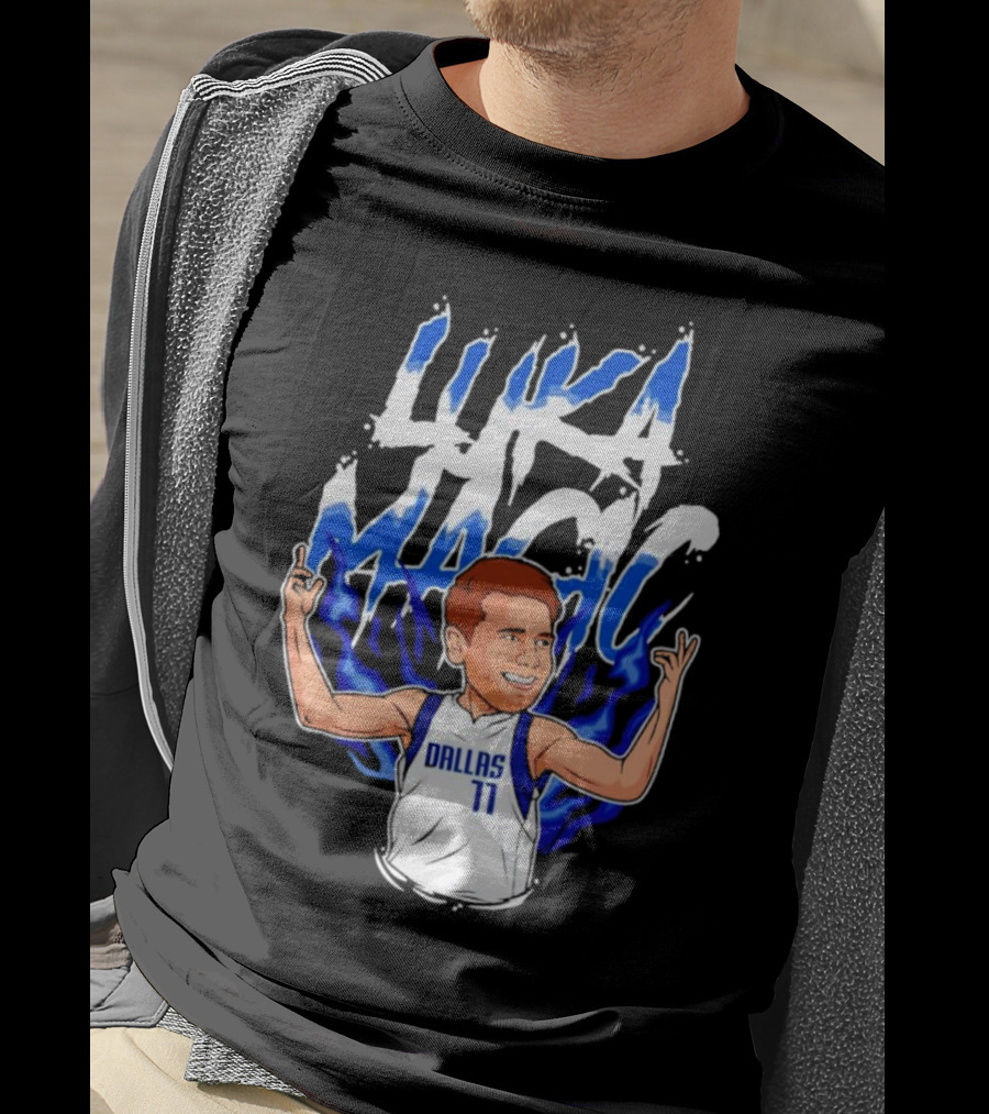 Luka Doncic Luka Magic Dallas Basketball Player Cartoon T-Shirt