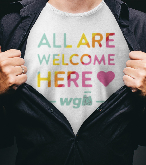 ALL ARE WELCOME HERE WGI Pride T-Shirt
