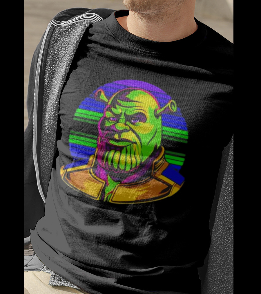 Shrek Thanos Fusion Shreknos Pop Art Crossover T-Shirt