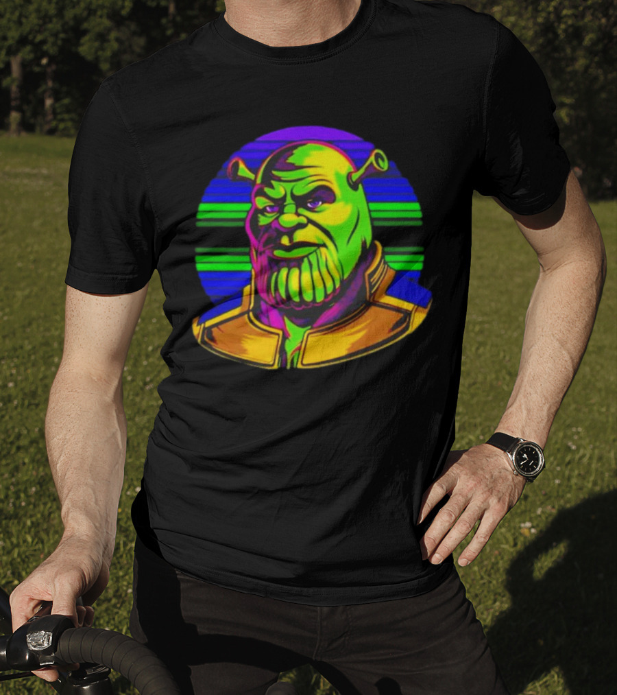 Shrek Thanos Fusion Shreknos Pop Art Crossover T-Shirt