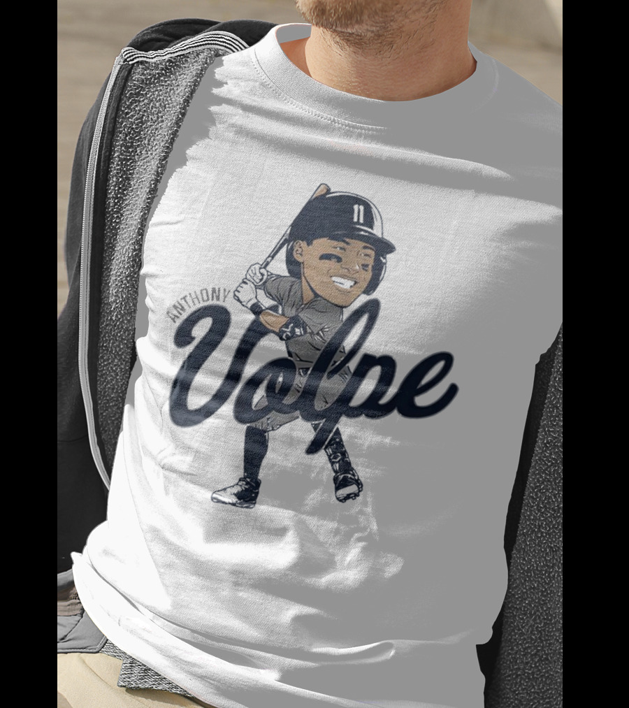 Anthony Volpe New York Yankees Caricature T-Shirt