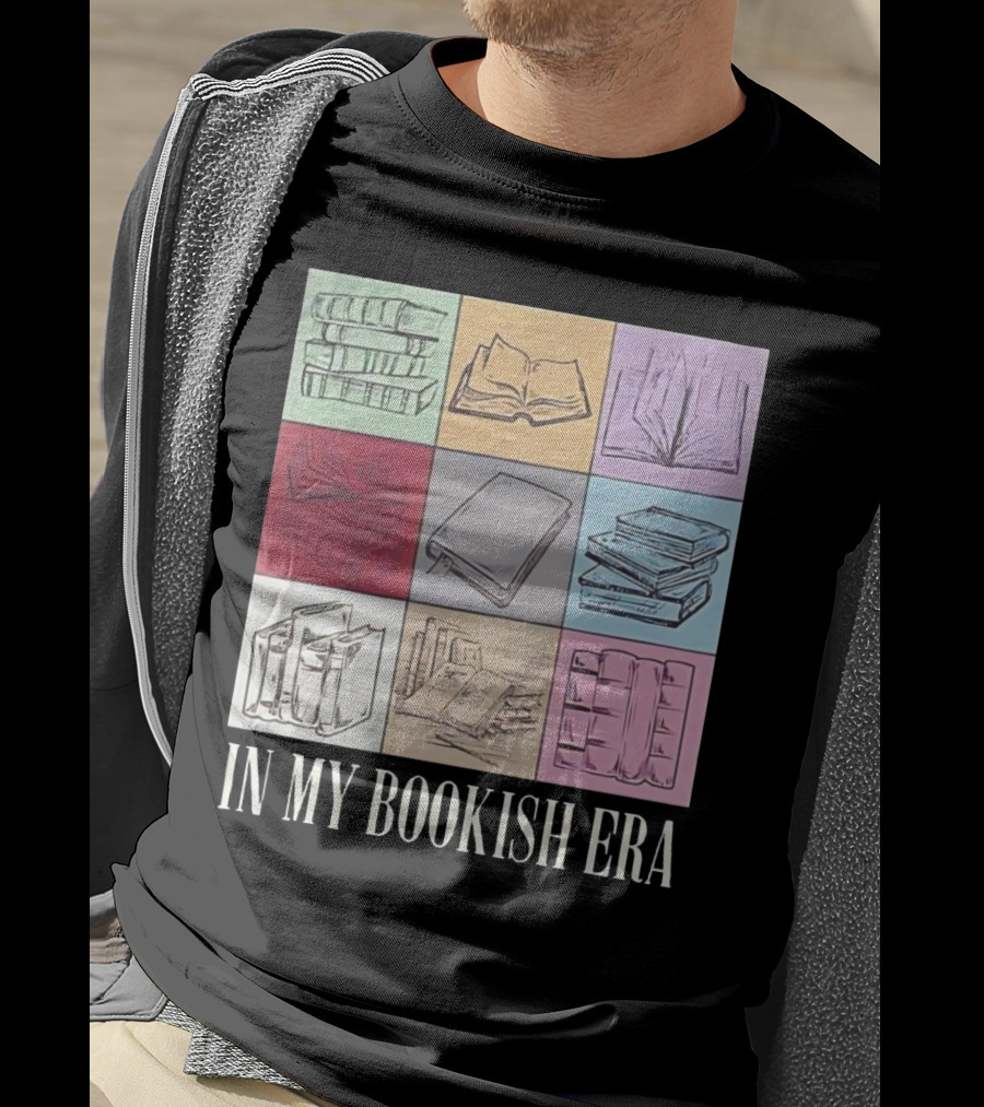In My Bookish Era Reading Stack Aesthetic T-Shirt