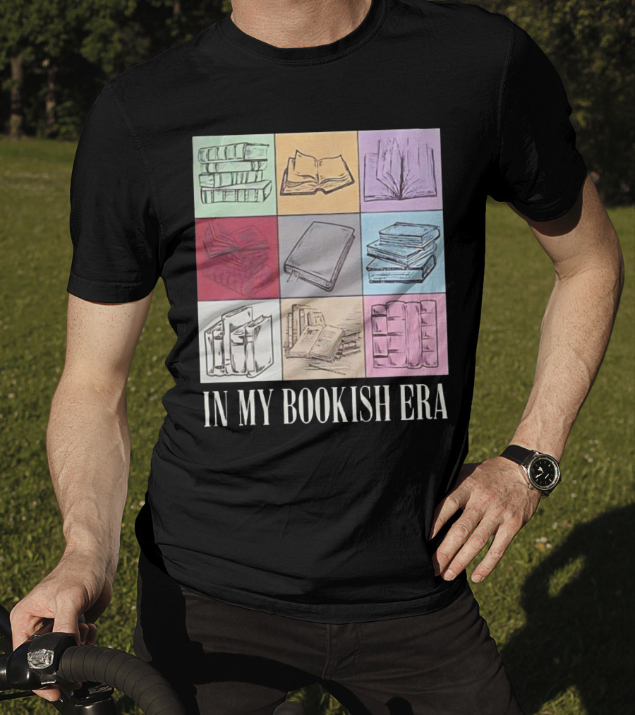 In My Bookish Era Reading Stack Aesthetic T-Shirt