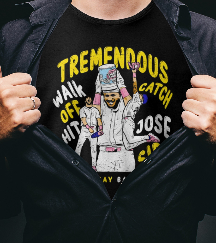 Tremendous Walk Off Hit Catch Jose Siri Tampa Bay Baseball T-Shirt