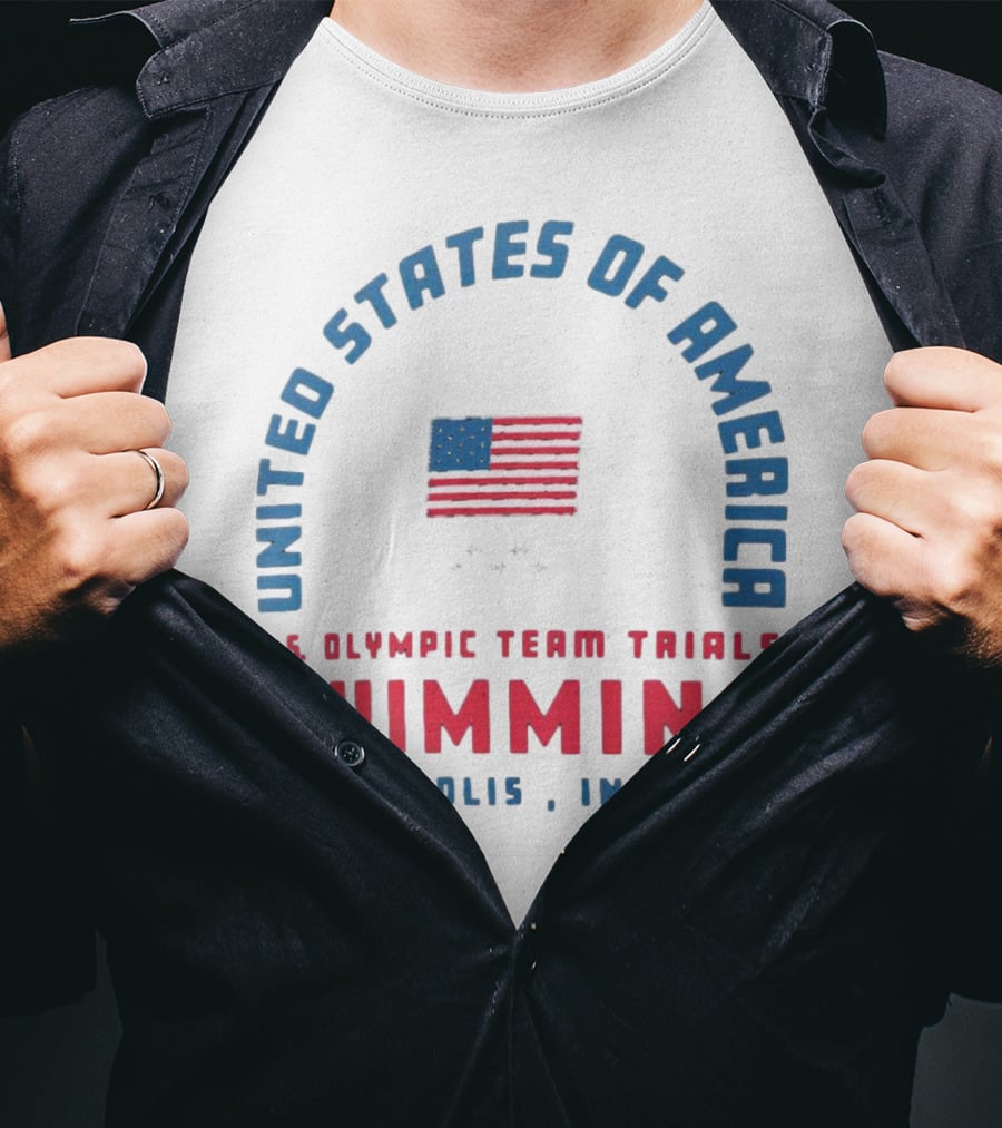 United States Of America U.s. Olympic Team Trials Swimming Indianapolis IN T-Shirt