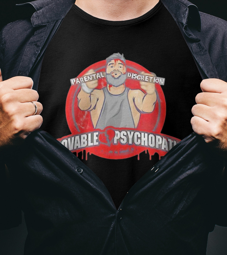 Parental Discretion Lovable Psychopath Tommy Vendetta T-Shirt
