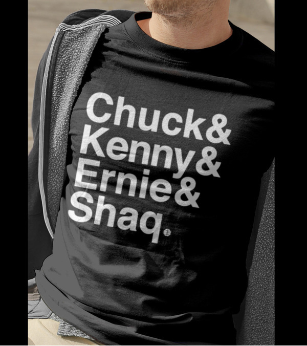 Chuck And Kenny And Ernie And Shaq NBA Legends Panel Names T-Shirt