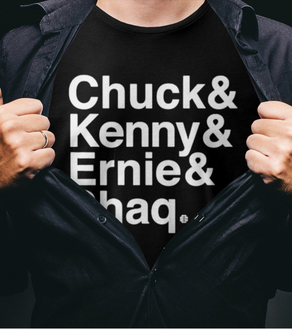 Chuck And Kenny And Ernie And Shaq NBA Legends Panel Names T-Shirt