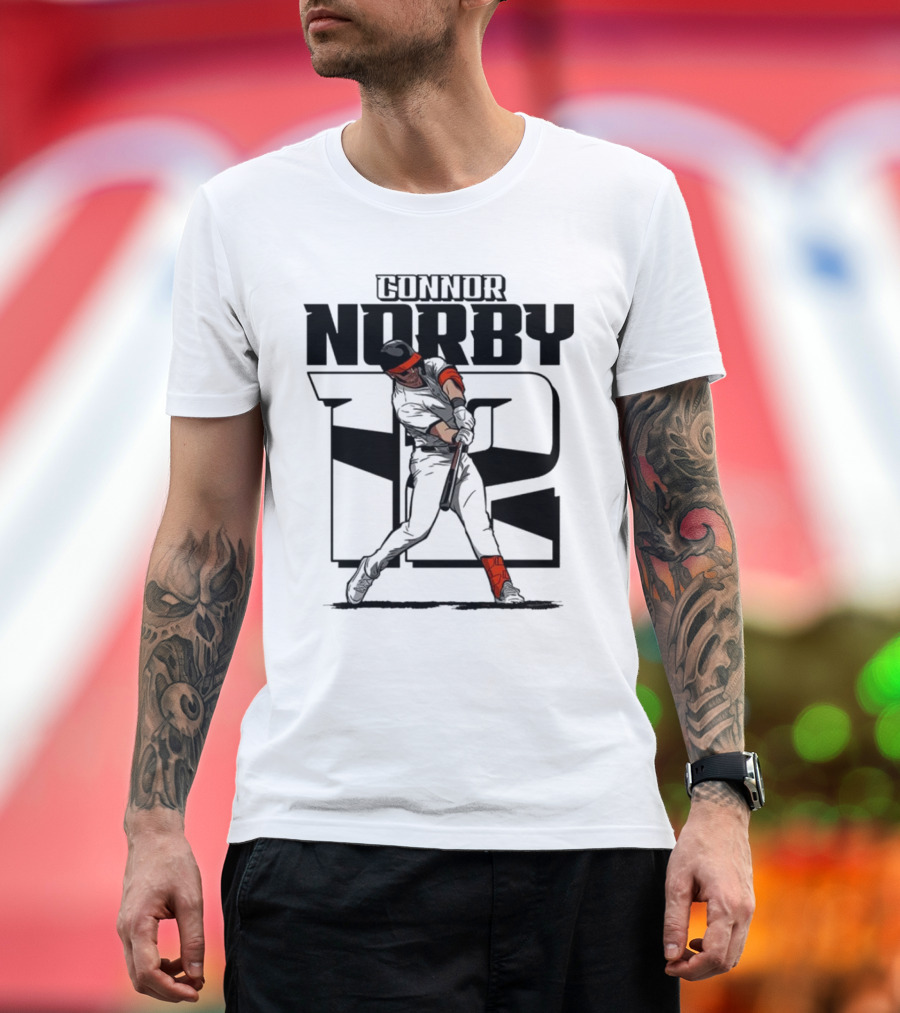 Connor Norby Baltimore Orioles Number 12 Player T-Shirt
