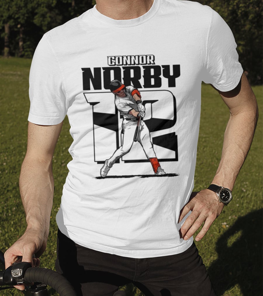 Connor Norby Baltimore Orioles Number 12 Player T-Shirt