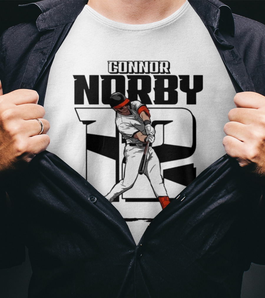 Connor Norby Baltimore Orioles Number 12 Player T-Shirt