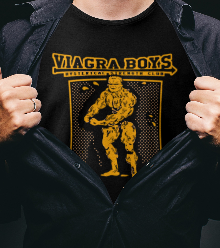Viagra Boys Hysterical Strength Club Bodybuilder T-Shirt