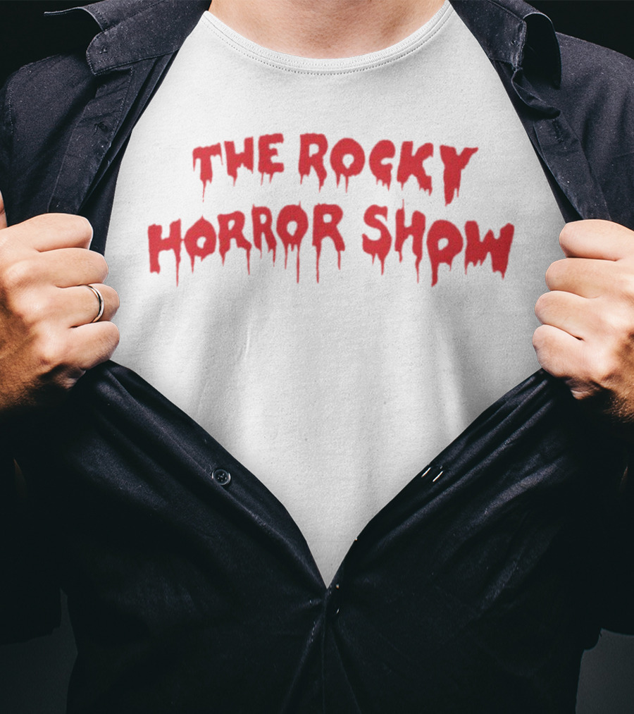 The Rocky Horror Show Dripping Red Horror Font T-Shirt
