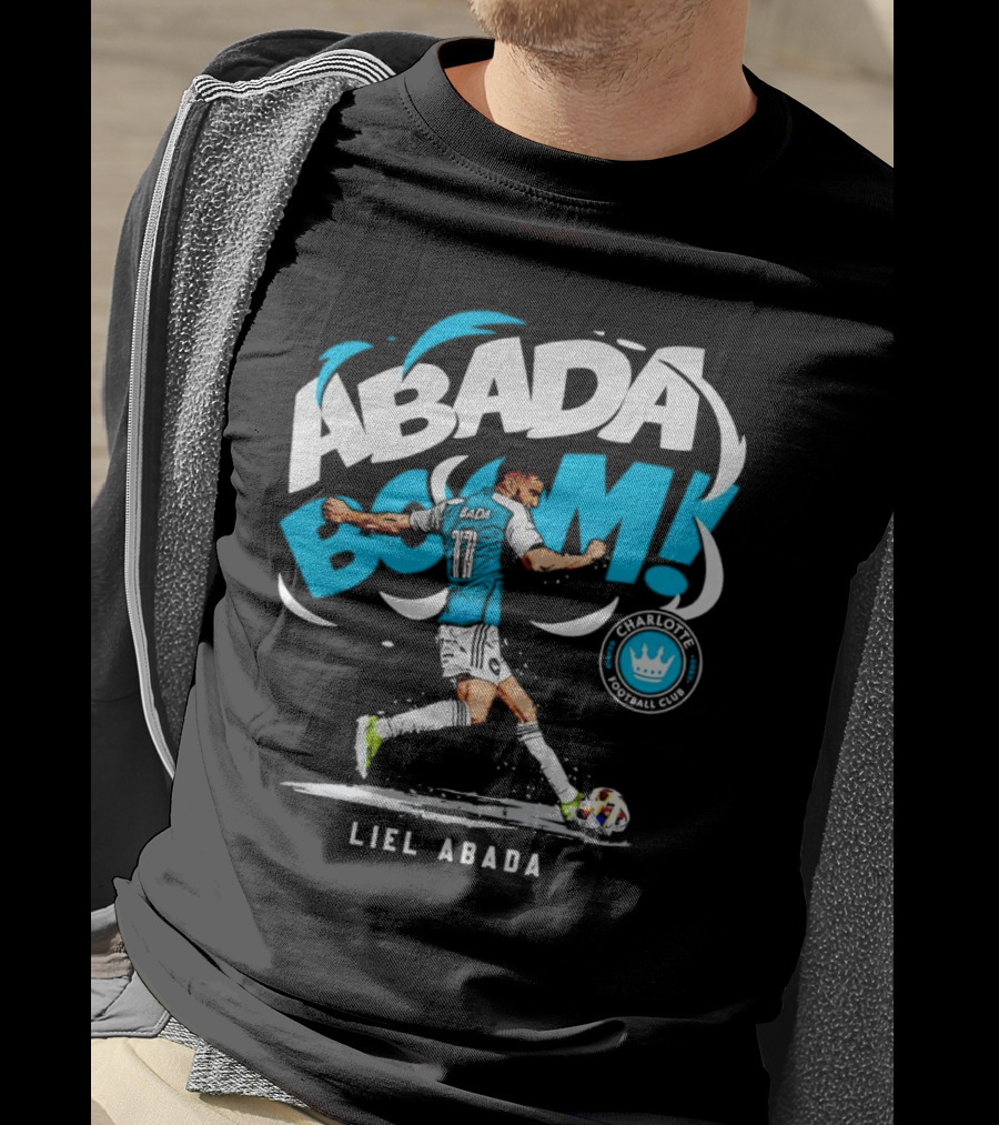 Liel Abada Charlotte Football Club Abada Boom Soccer Action T-Shirt