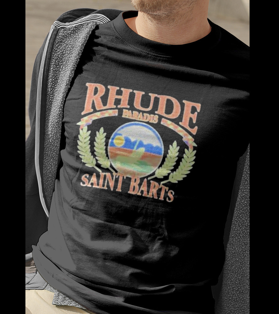 Rhude Paradis Saint Barts Retro Beach Vibes T-Shirt