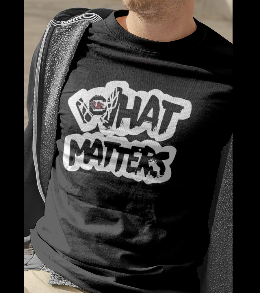 Milaysia Fulwiley Wearing South Carolina Gamecocks What Matters Iconic T-Shirt