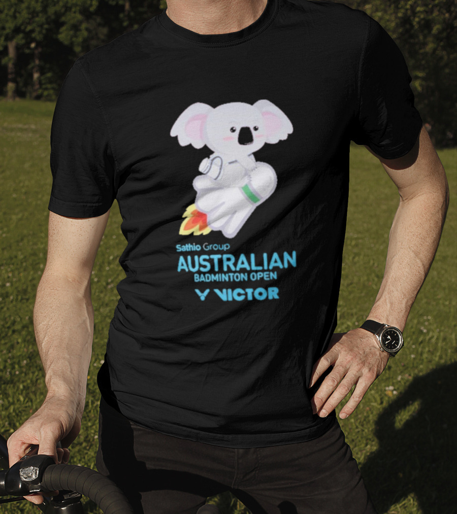 Koala Shuttlecock Sathio Group Australian Badminton Open Victor T-Shirt
