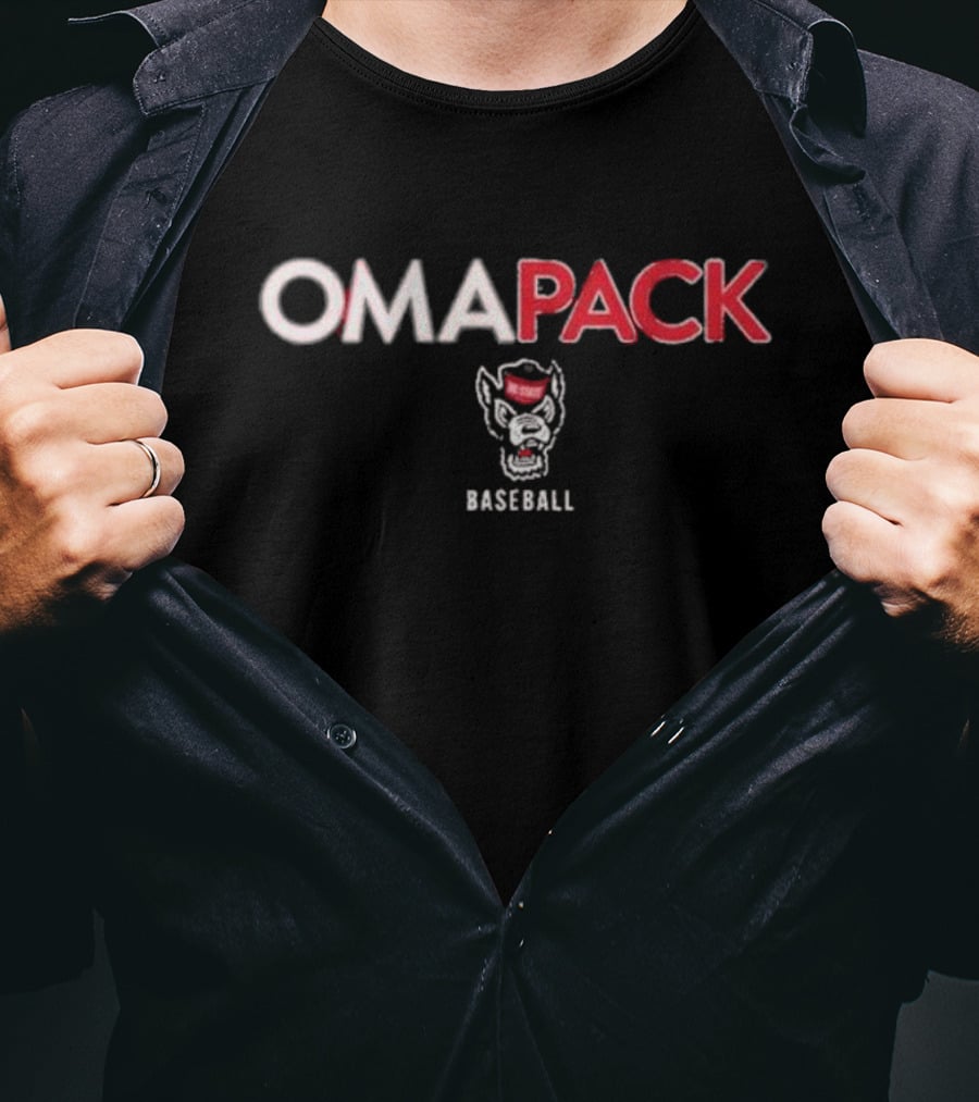Omapack NC State Baseball Wolfpack T-Shirt