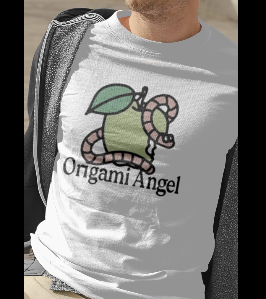 Origami Angel Apple Worm T-Shirt