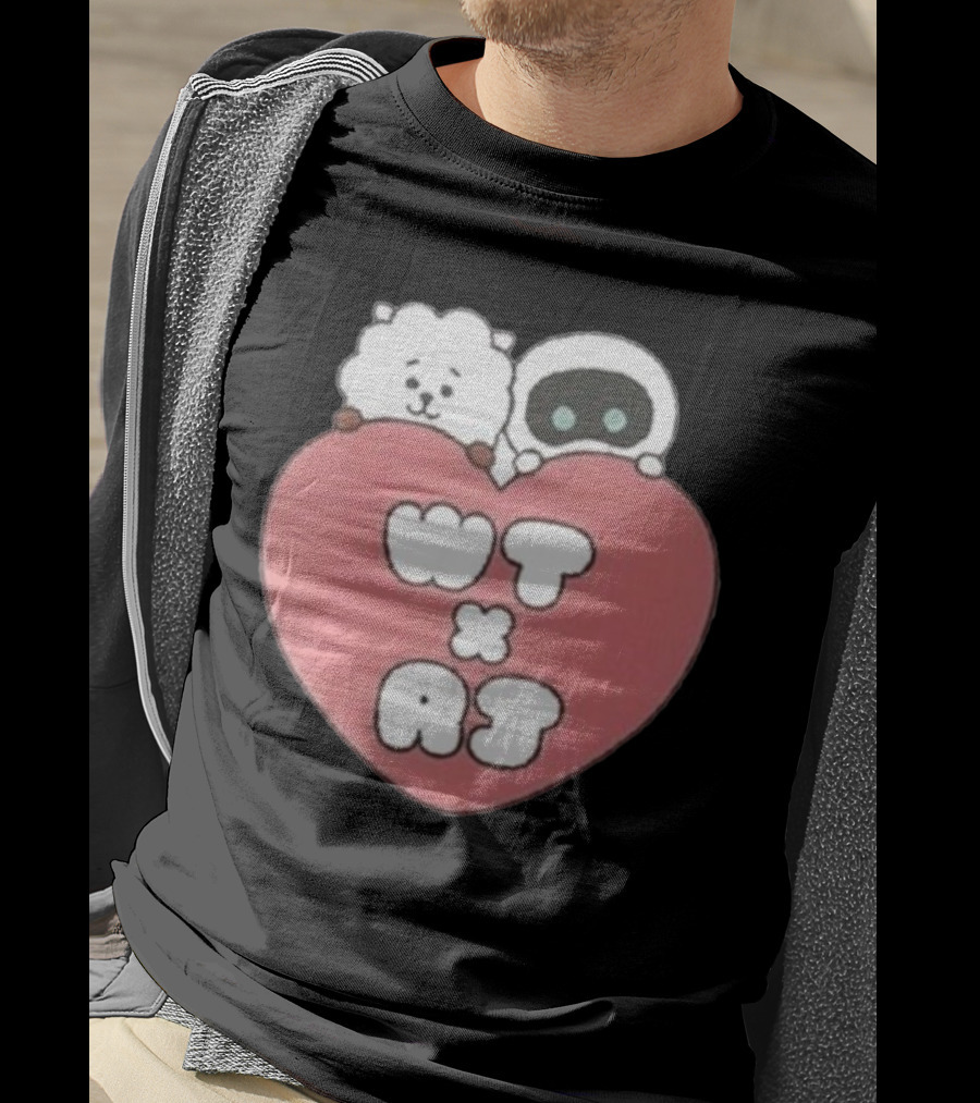 WT X RJ Heart Cute Collaboration T-Shirt
