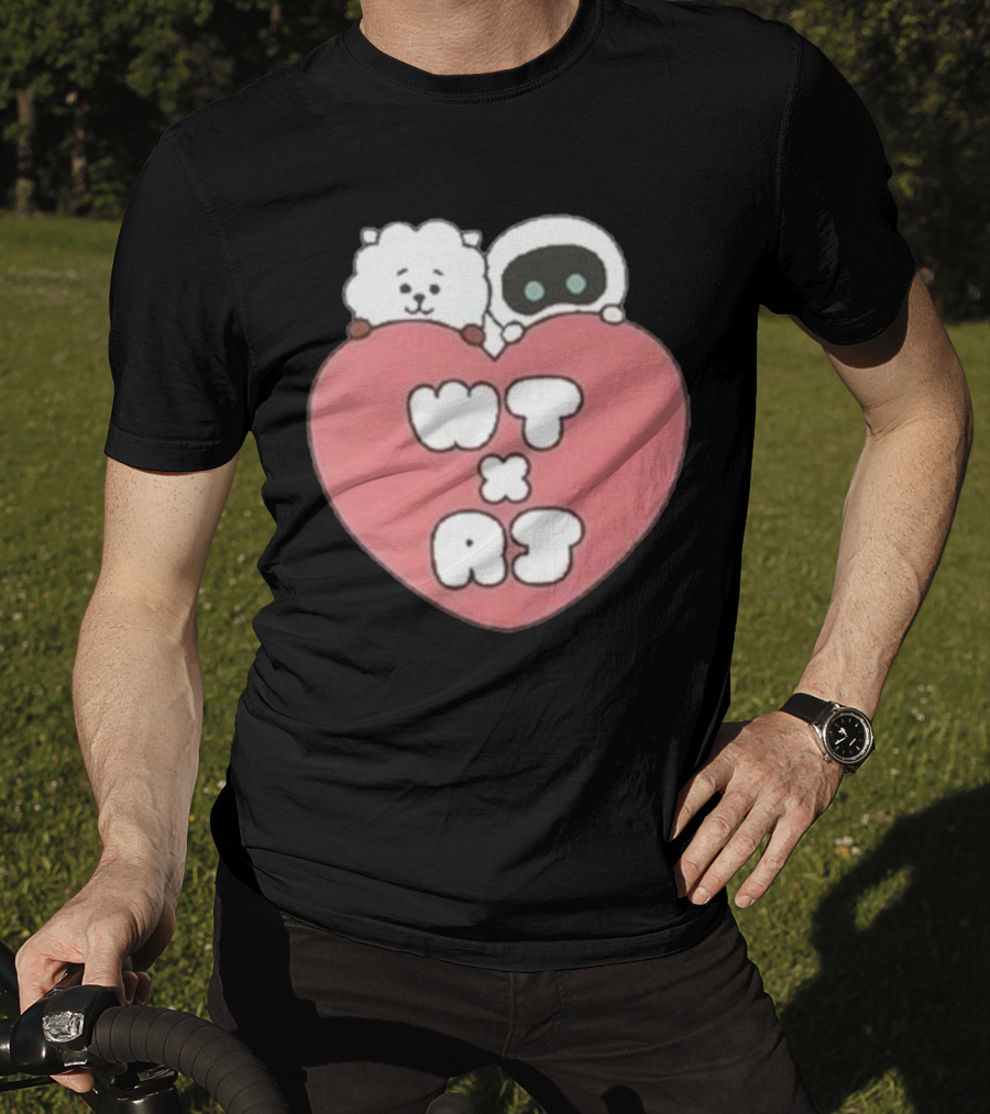 WT X RJ Heart Cute Collaboration T-Shirt