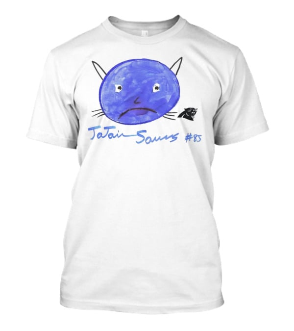 Rookies Paint Carolina Panthers Jajaun Saurs #85 T-Shirt