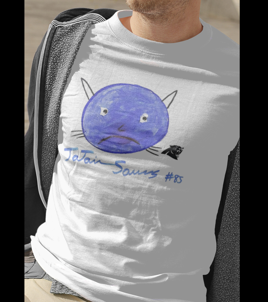 Rookies Paint Carolina Panthers Jajaun Saurs #85 T-Shirt