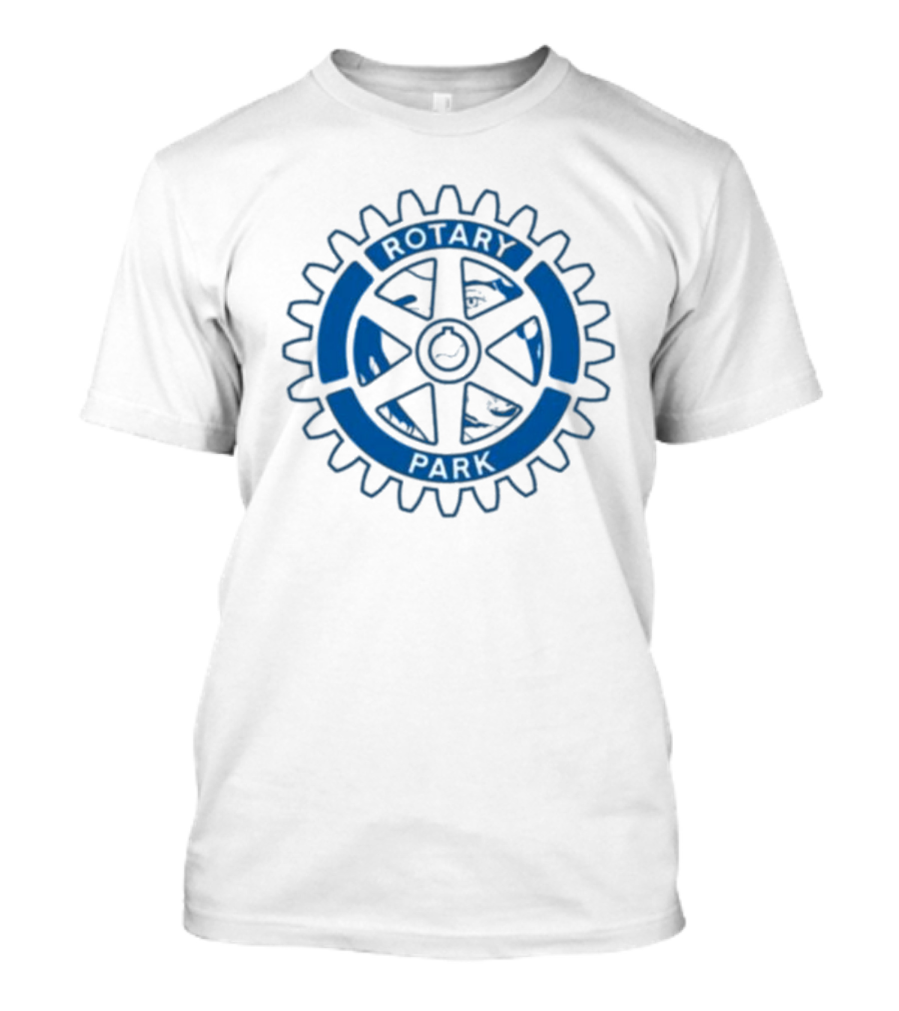 Rotary Park Blue Gear Emblem T-Shirt