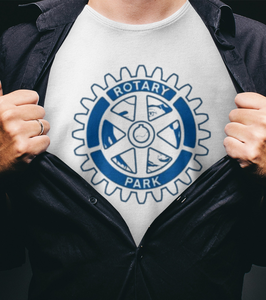 Rotary Park Blue Gear Emblem T-Shirt