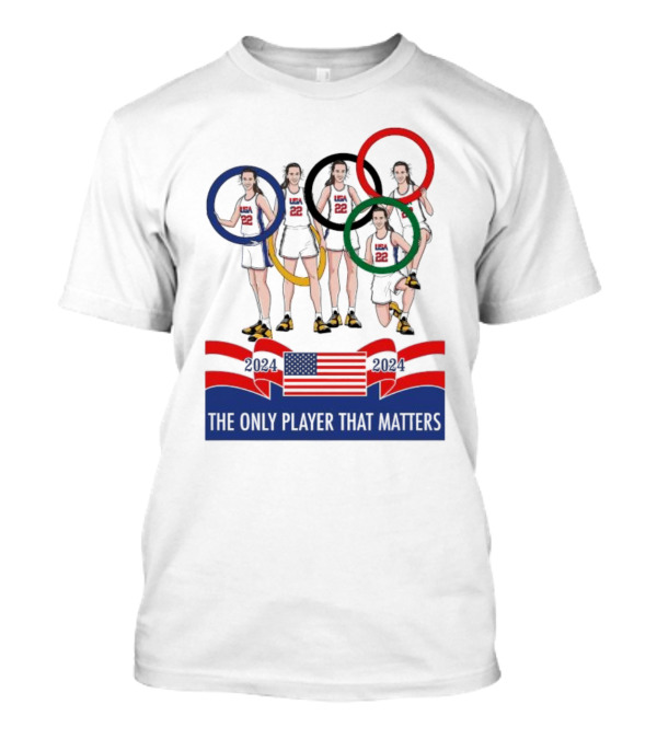The Only Player That Matters 2024 USA Olympics Team Circle Runners T-Shirt
