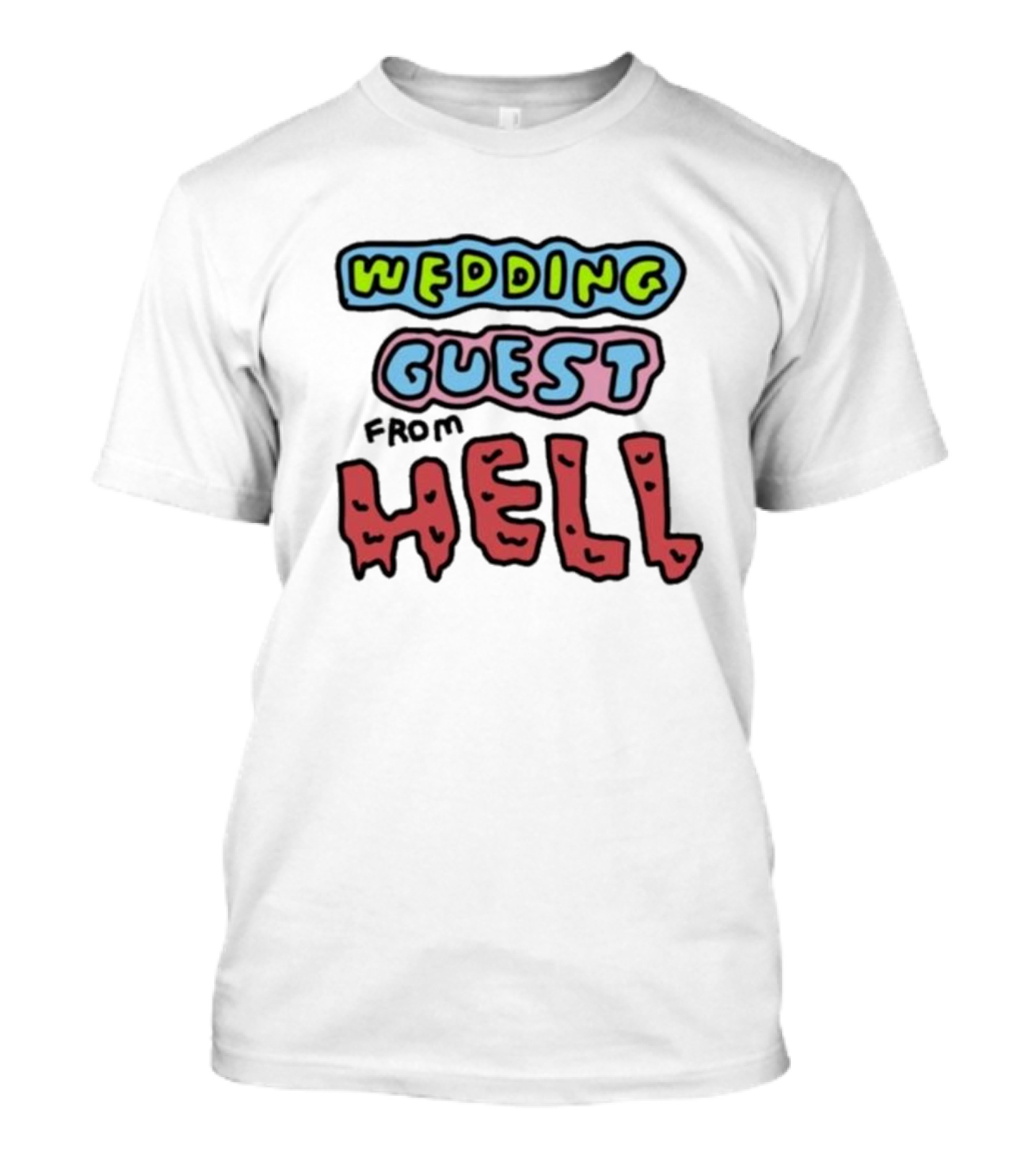 Wedding Guest From Hell Blocky T-Shirt
