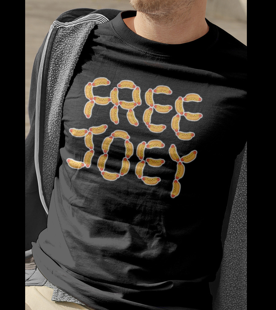 FREE JOEY Hot Dog Lettering T-Shirt