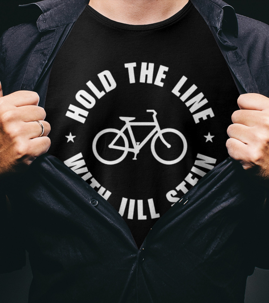 Hold The Line With Jill Stein Bicycle T-Shirt