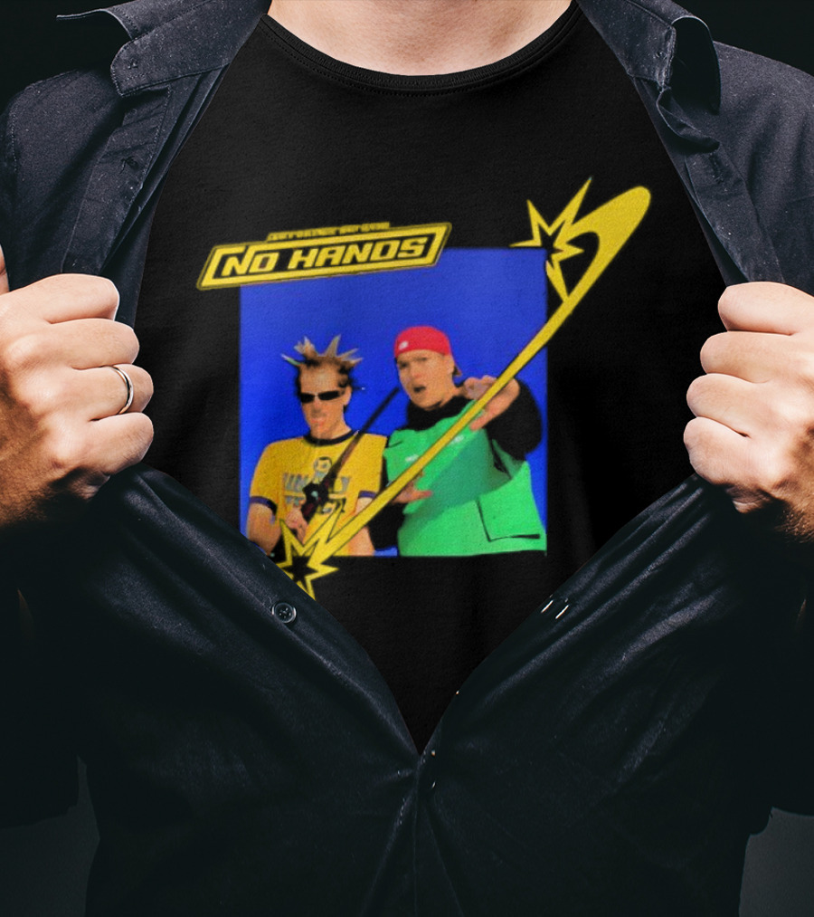 Joey Valence And Brae No Hands Retro Graphic Duo In Yellow And Green With Starburst T-Shirt