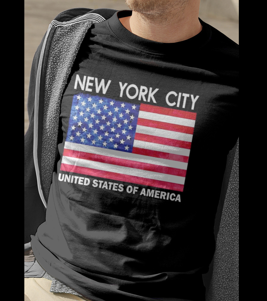 New York City United States Of America Flag T-Shirt
