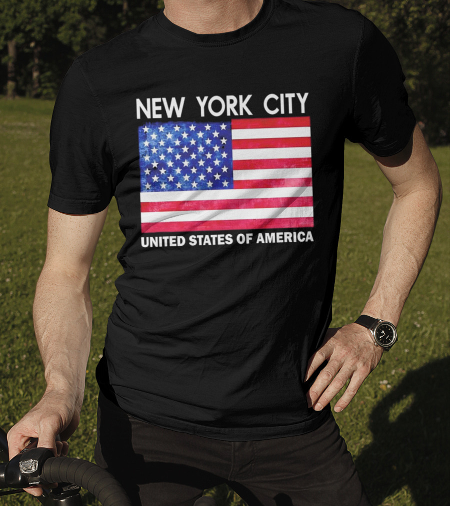 New York City United States Of America Flag T-Shirt