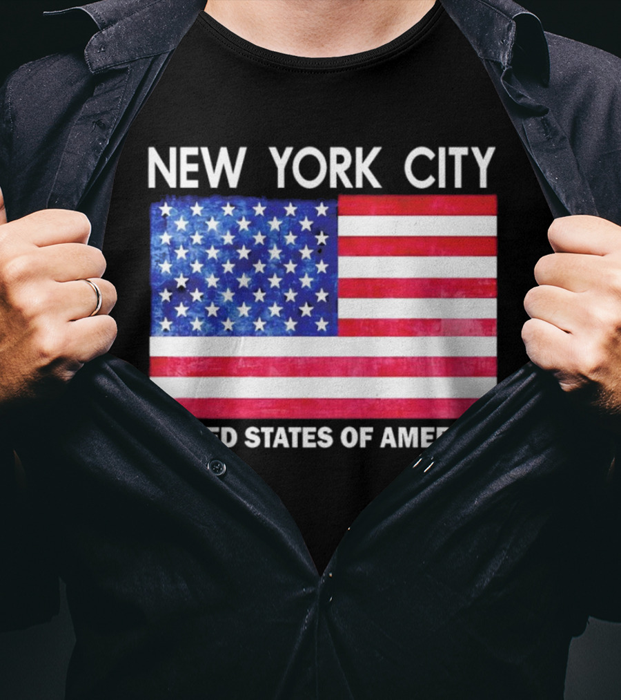 New York City United States Of America Flag T-Shirt