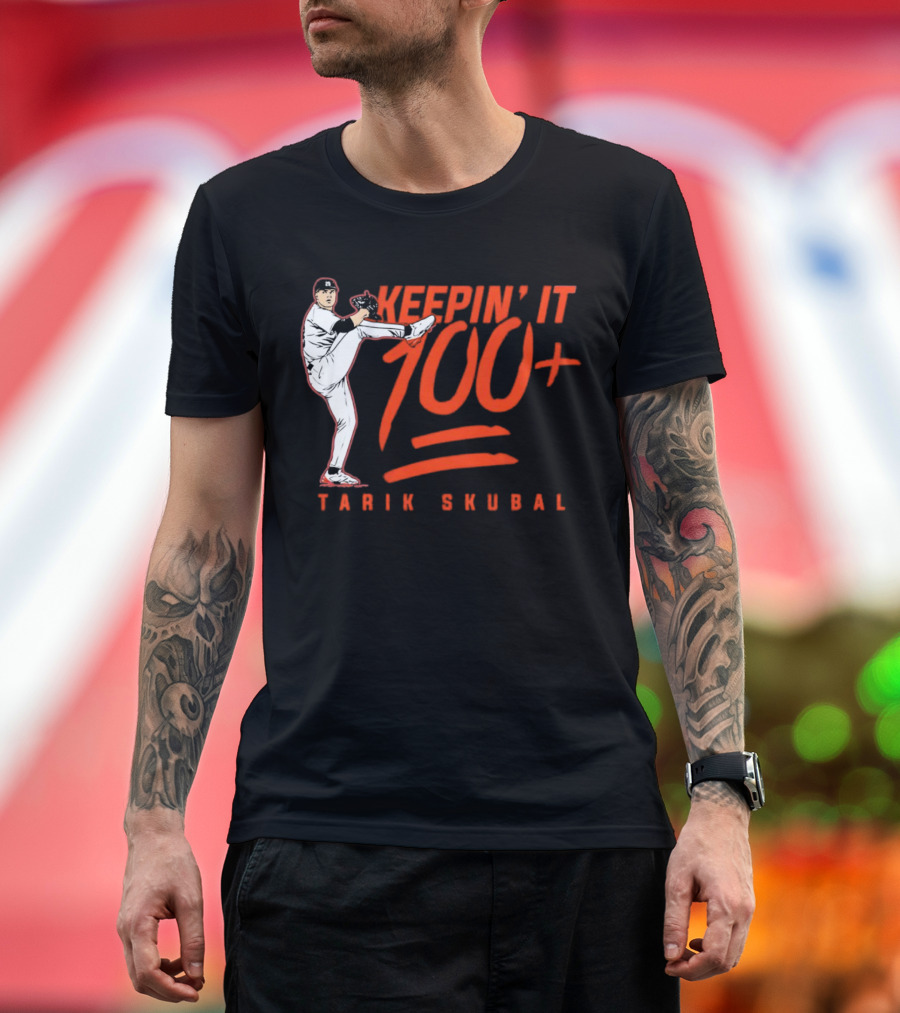 Tarik Skubal Keepin’ It 100+ Pitcher Pose T-Shirt