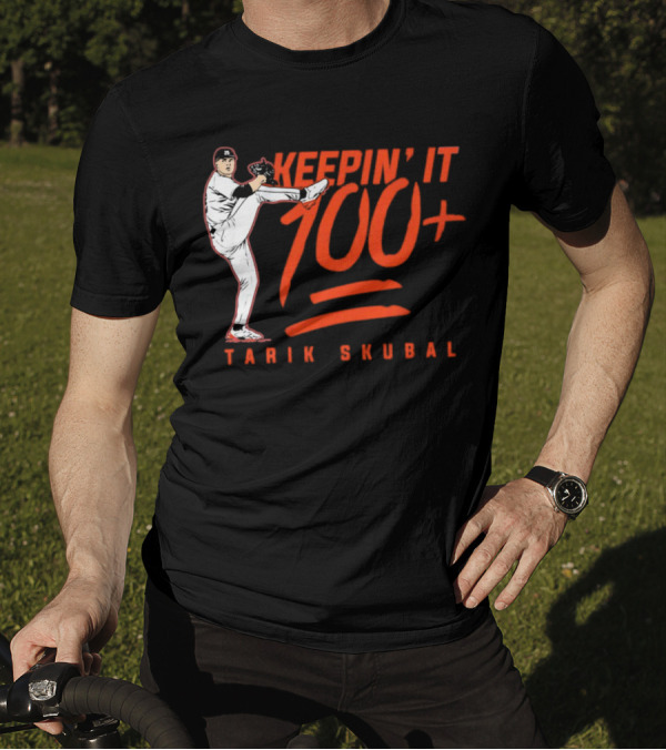 Tarik Skubal Keepin’ It 100+ Pitcher Pose T-Shirt