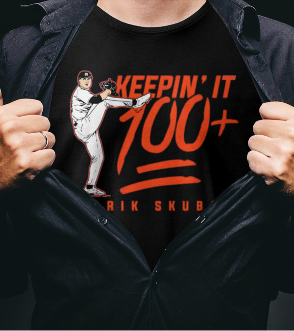 Tarik Skubal Keepin’ It 100+ Pitcher Pose T-Shirt