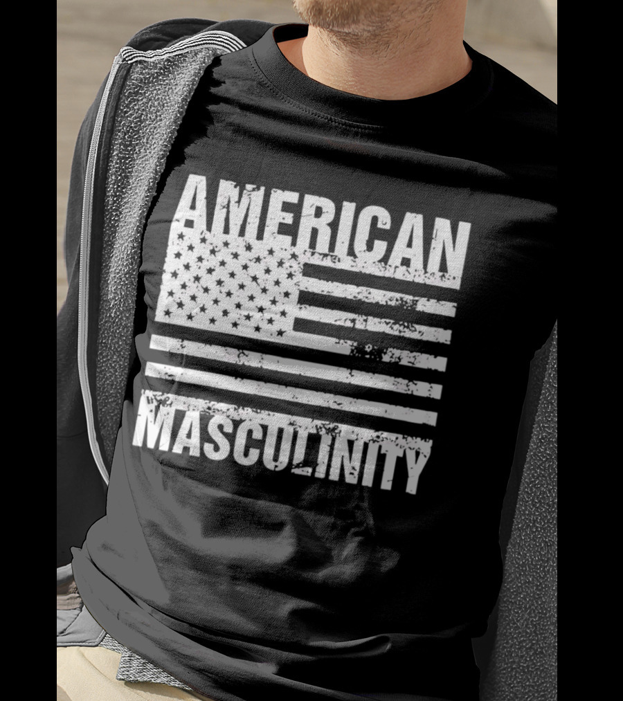 American Masculinity USA Flag T-Shirt