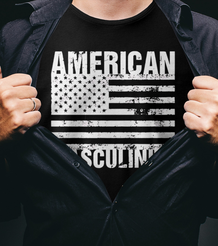 American Masculinity USA Flag T-Shirt