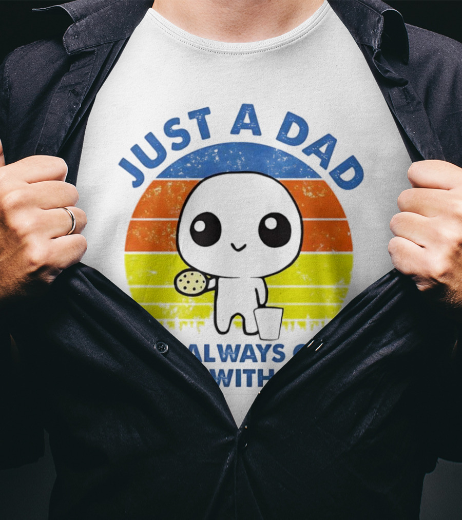 Just A Dad Who Always Came Back With Milk Vintage Pop Culture Character T-Shirt
