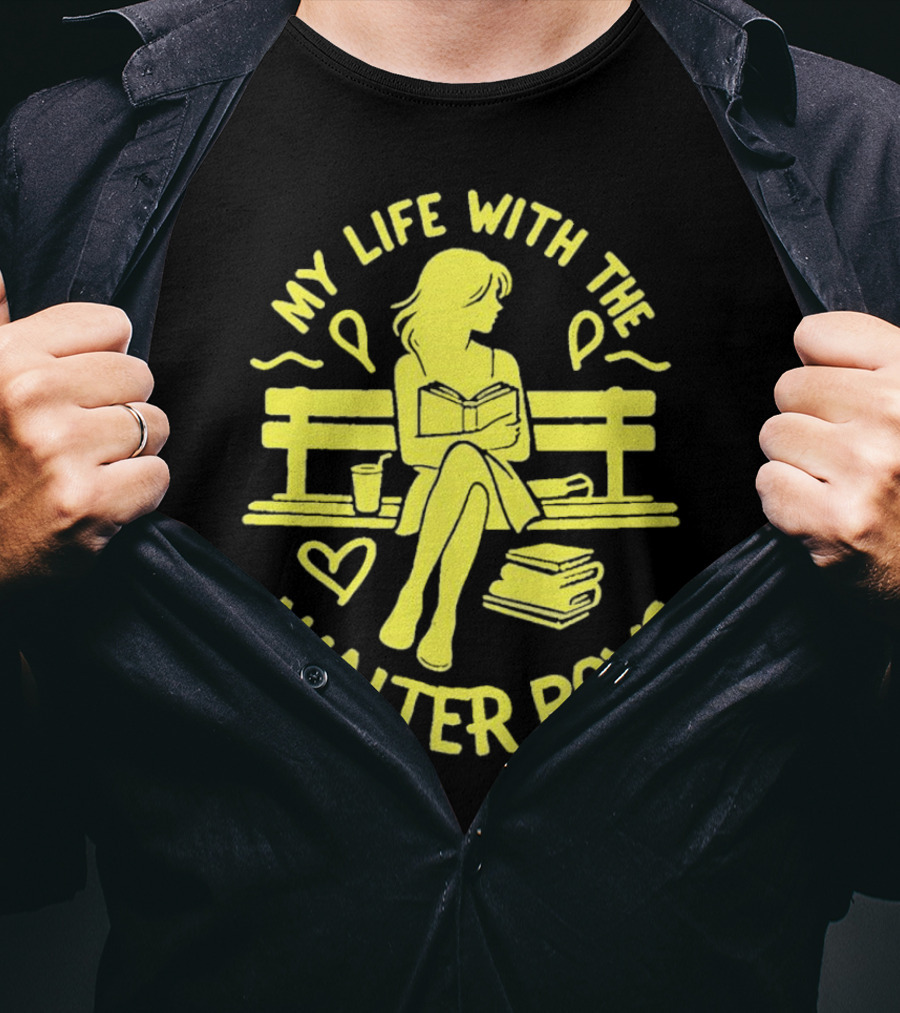 My Life With The Walter Boys Book Reader On Park Bench T-Shirt