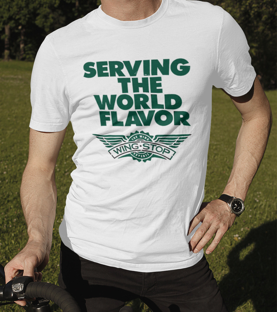 Serving The World Flavor Wingstop Wings Of The World T-Shirt