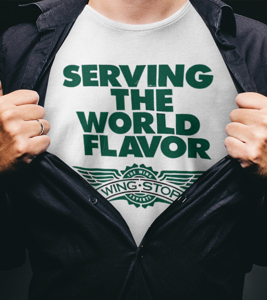 Serving The World Flavor Wingstop Wings Of The World T-Shirt