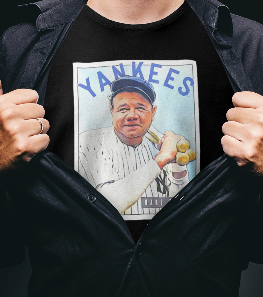 YANKEES Babe Ruth Baseball T-Shirt