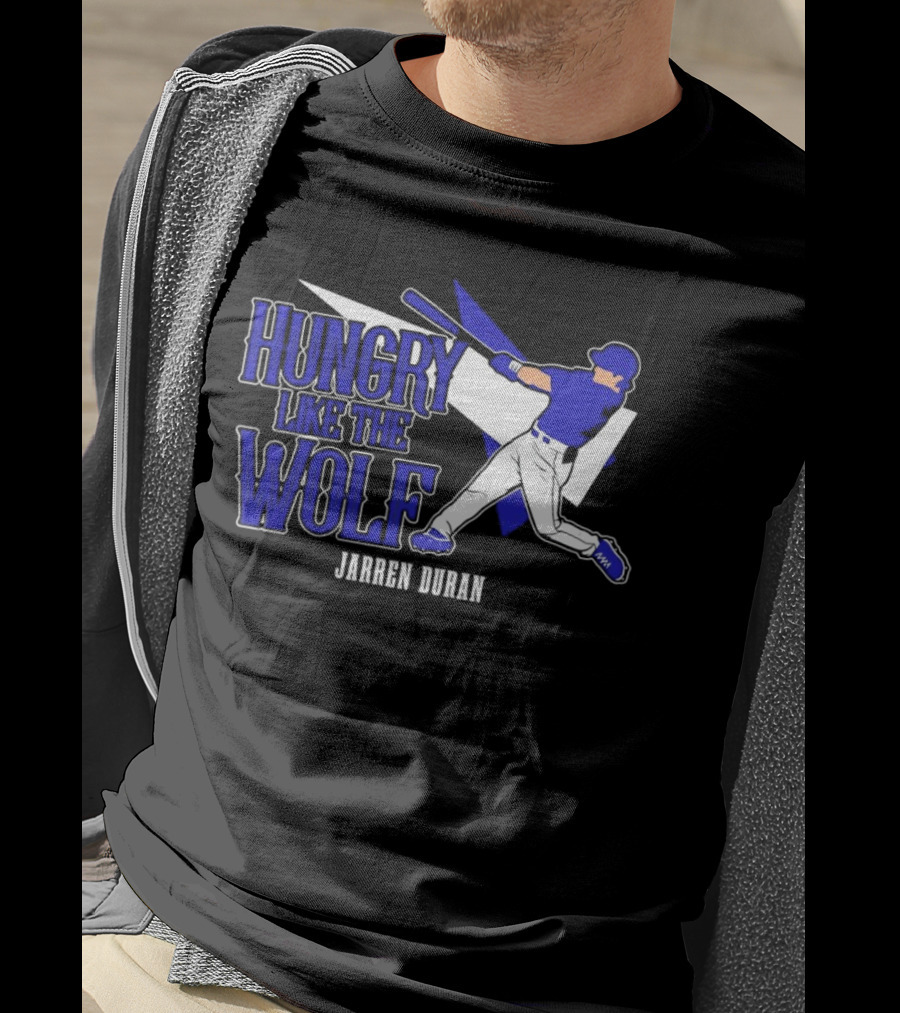 Jarren Duran Hungry Like The Wolf Boston Red Sox Baseball T-Shirt
